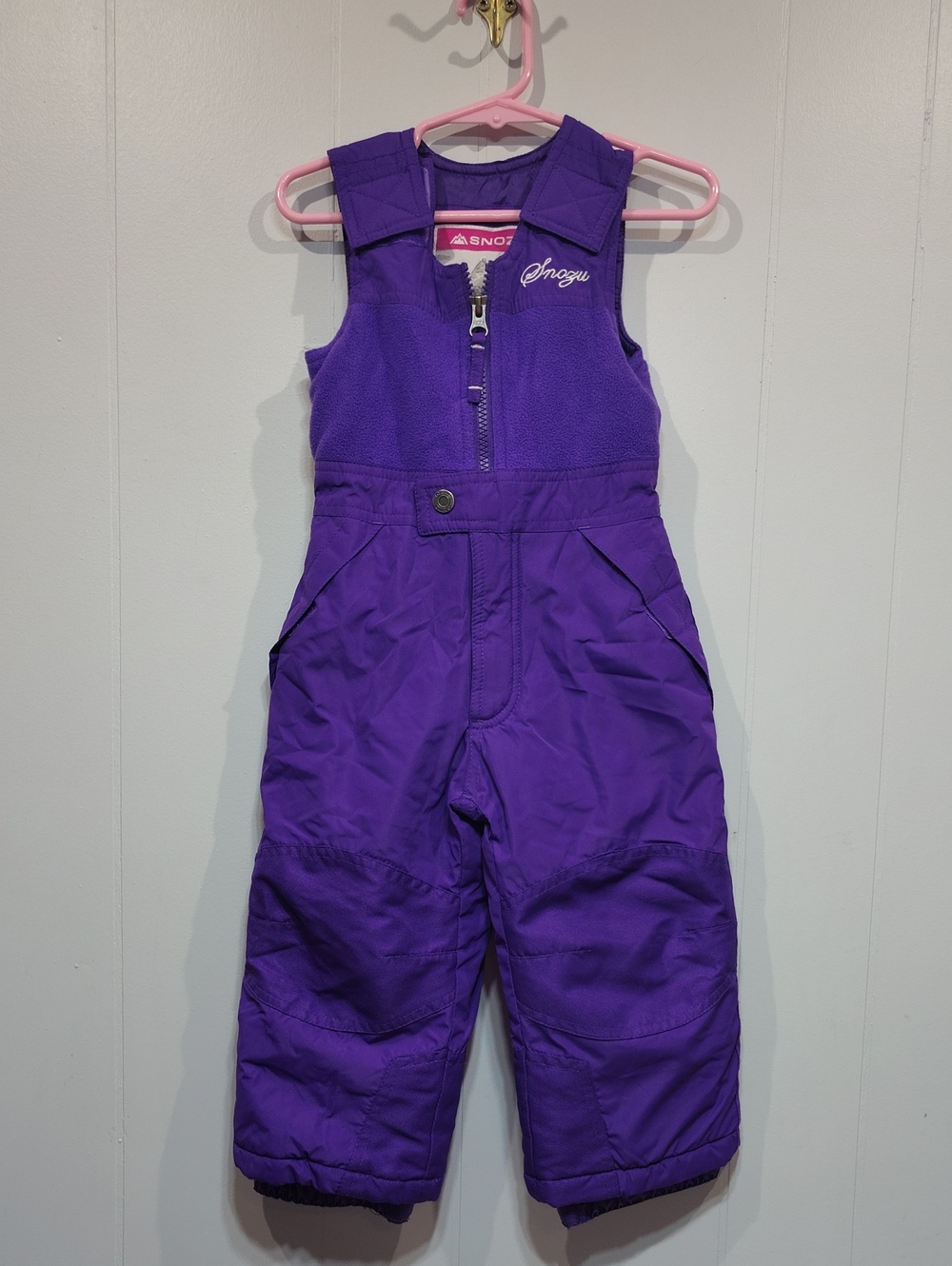Snozu Snow Bib Size 2T Purple Cozy Skiing Sledding